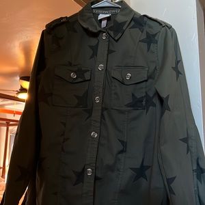 Knox Rose army green star shirts, size small